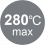 Максимальная температура, °C: 280