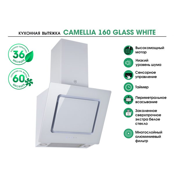CAMELLIA 160 GLASS WHITE